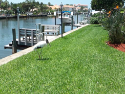 The seawall was replaced in 2005